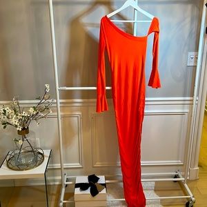 Orange “Girls night out!” Dress